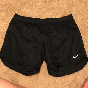 Reversible black nike shorts